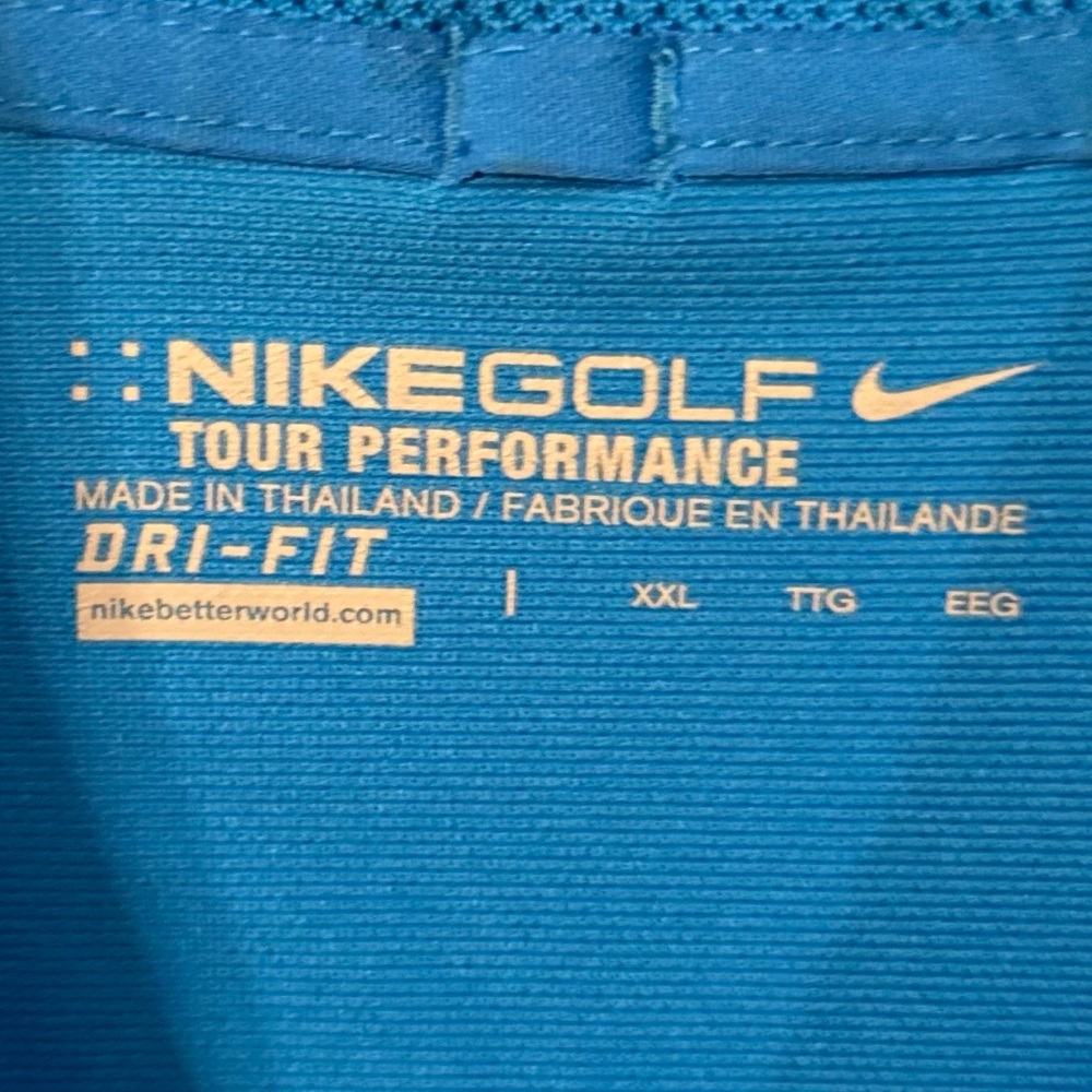 Nike golf shirt. Blue, Dry fit. Size XXL. - Picture 2 of 2